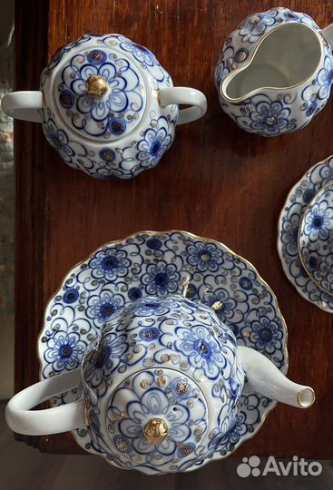 Сервиз золотой вьюнок лфз предметы