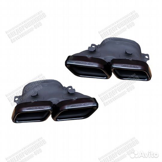 Насадки 63 AMG Mercedes С-klass (W 205) черные