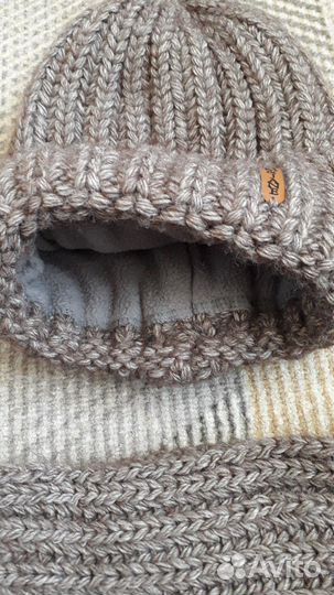 Шапка+снуд на флисе(новое) Энергетик