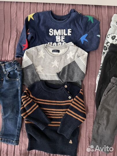Пакет вещей для мальчика до года
