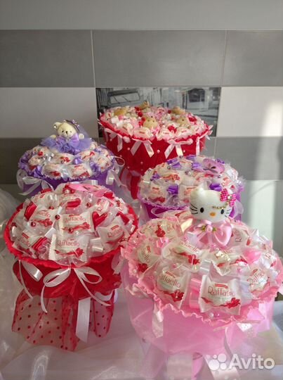 Съедобные букеты из конфет