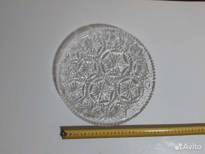 Блюдо хрустальное СССР