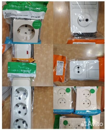 Розетки, выключатели, бокс для автоматов. Новое