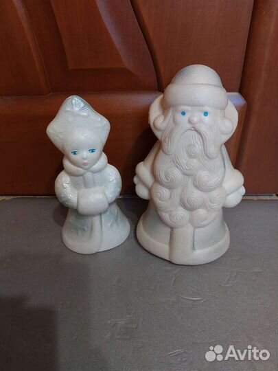 Игрушки ссср. Дед мороз и снегурочка
