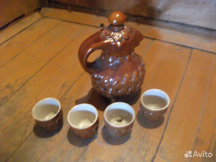 Графин штоф (обливная керамика)