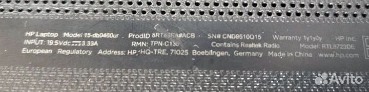 Ноутбук HP 15.6