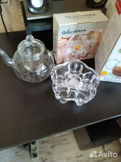 Чайник заварочный стеклянный с подогревом