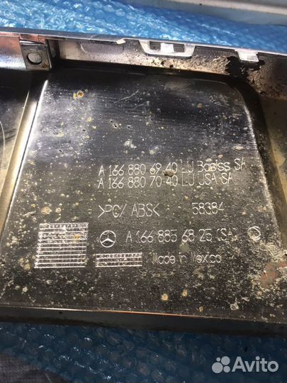 Задний диффузор MB GL AMG