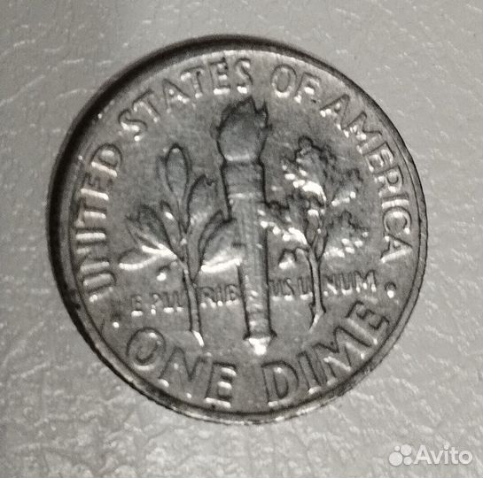 Монета Liberty 1965 г. One dime