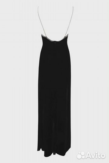 MC2 saint barth платье eydis чёрное бархат 305029