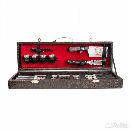 54389 Шашлычный набор с шампурами №10/1 (Поддубный