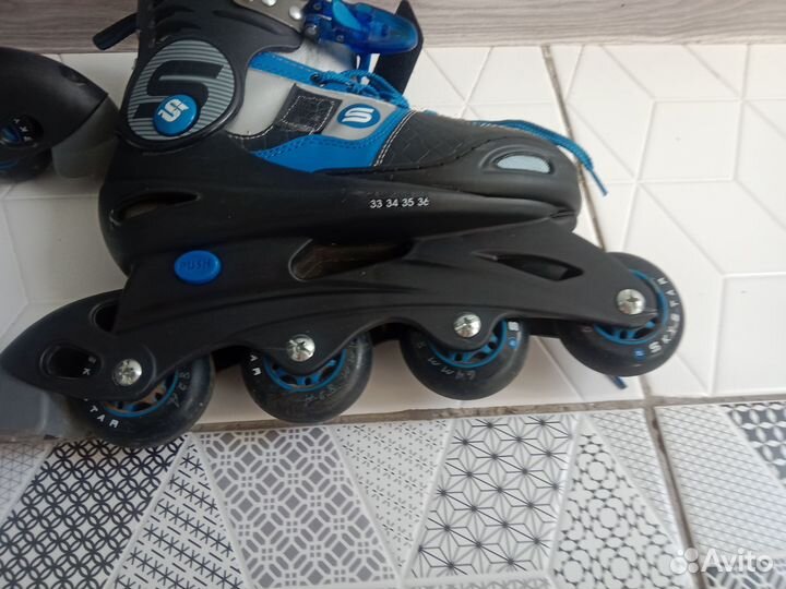 Роликовые раздвижные коньки