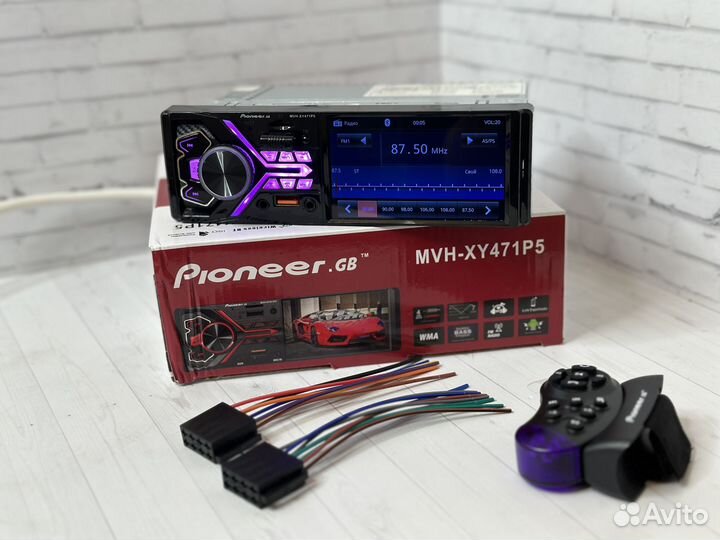 Магнитола 1 din pioneer с блютуз и экраном