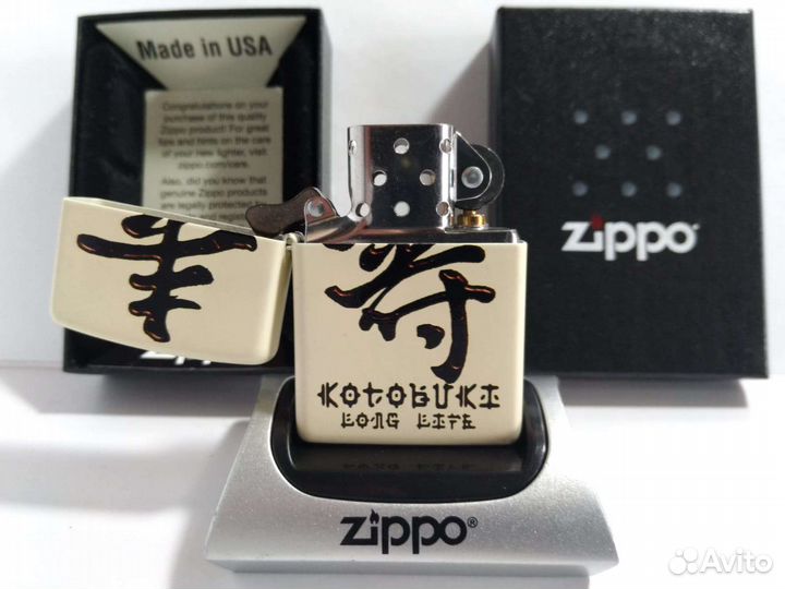 Зажигалка zippo 216 Long life иероглиф оригинал