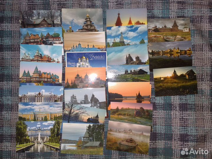 Набор открыток для посткроссинга Архитектура 112шт