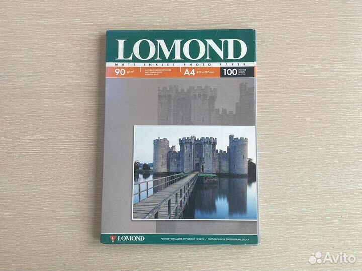 Бумага для фотопринтера. 100 листов