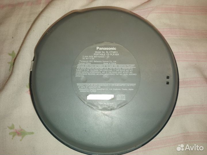 CD плеер panasonic sl-ct582v