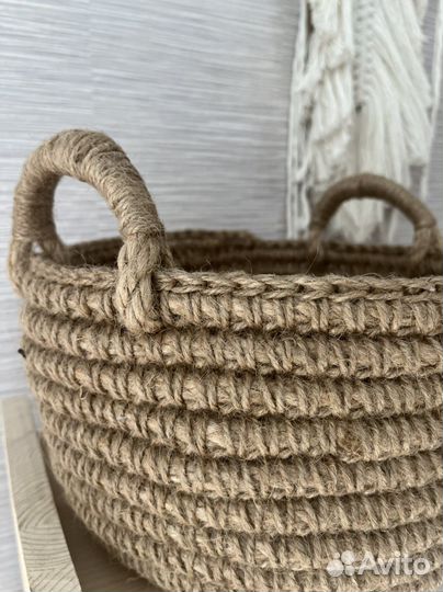 Корзина из джута