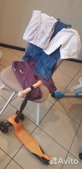 Самокат детский трехколесный бу