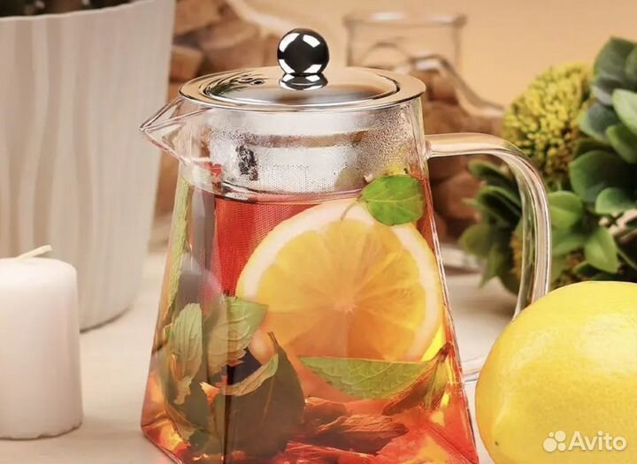Заварочный чайник с колбой (ситечком) 650 мл