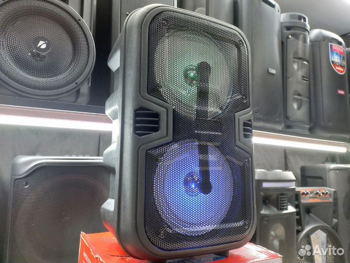 Большая колонка с микрофоном 100вт JBK-6519