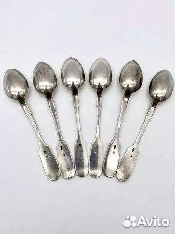 Царские серебряные ложки 6 шт.1898 г. Пастуховъ