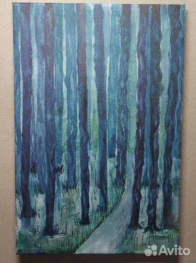 Картина акварель пейзаж