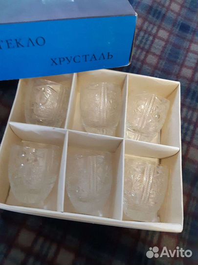 Набор хрустальных рюмок (6 штук)