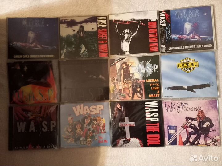 Фирменные компакт диски wasp (W.A.S.P.)