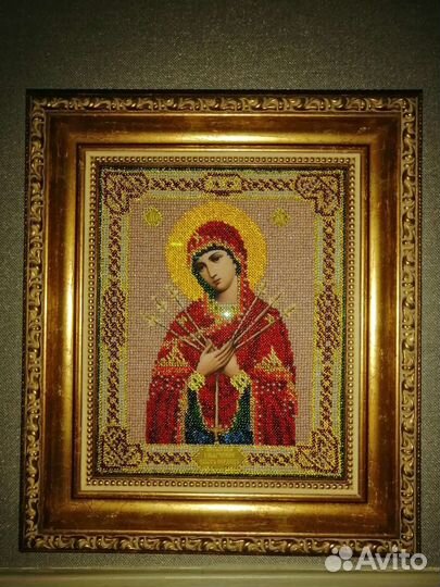 Икона бисером ручной работы