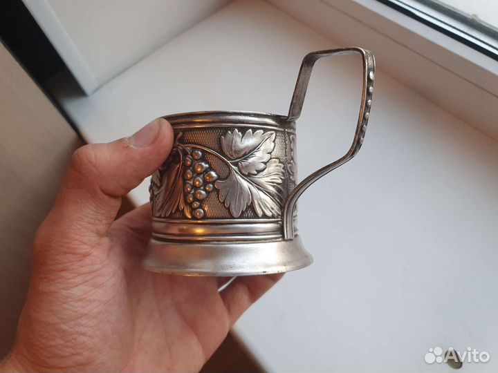 Подстаканник виноград СССР
