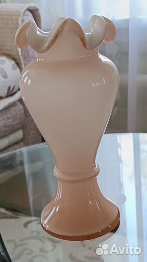 Вазы из цветного стекла СССР