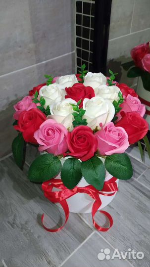 Букет роз мыло