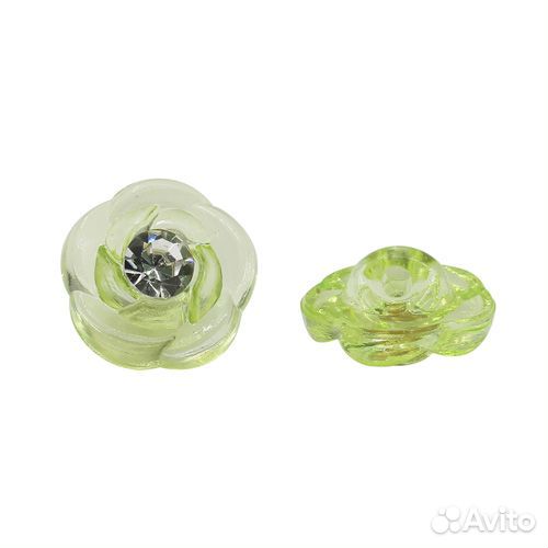 Пуговицы в тубе A706 на ножке со стразом 20L, цв