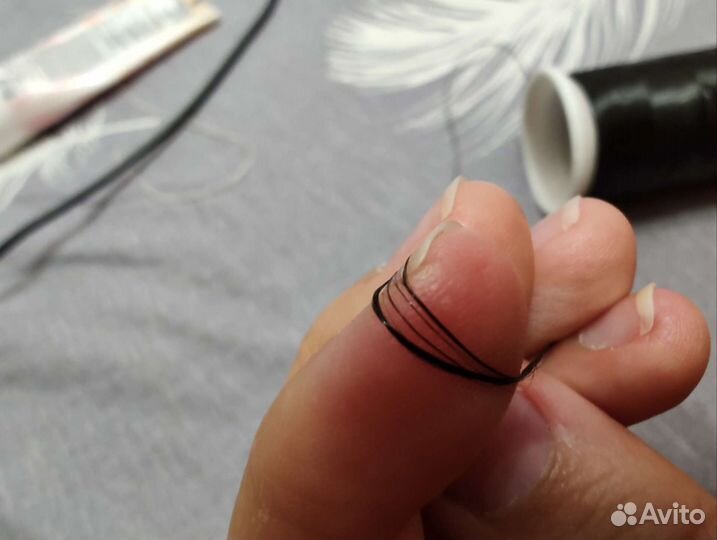 Черная Нить пряжа для шёлковой вышивки