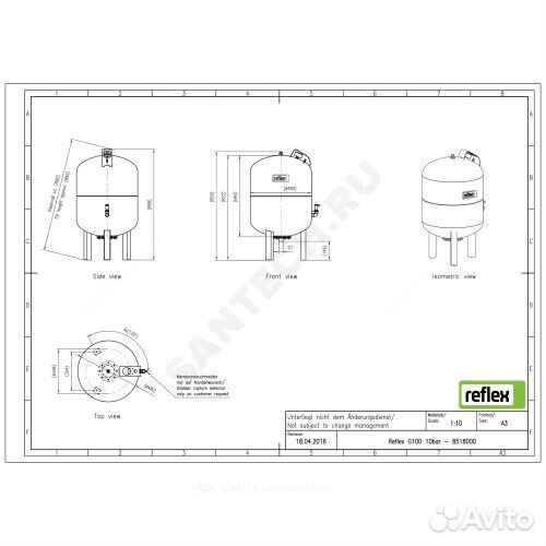 Расширительный бак, G 400/10, G 1 1/4
