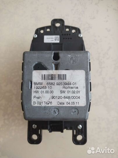 Кнопка меню джойстик мультимедиа BMW