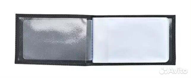 Визитница Fabula кожа люкс чёрный Россия 40визиток