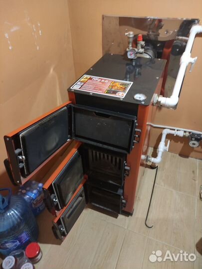 Твердотопливный котел длительного горения бу