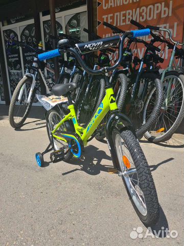 Детские велосипеды 18 диаметр с доп колёсами объявление продам