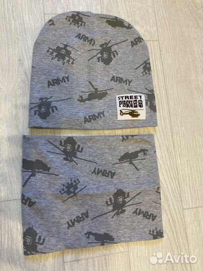 Комплект шапка и снуд детский