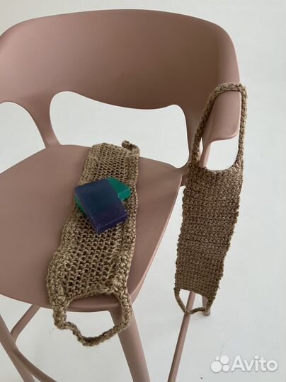 Губка, вехотка, варежка-мочалка из джута