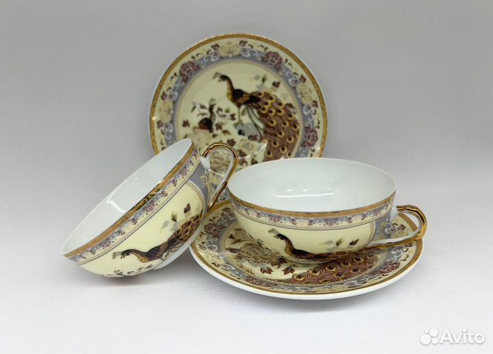 Чайная пара костяной фарфор