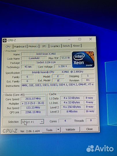Материнская плата 1156 процессора x3460