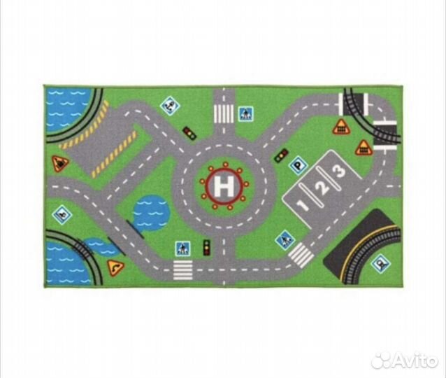 Ковёр сторабу, размер 75х133 см, цвет зелёный