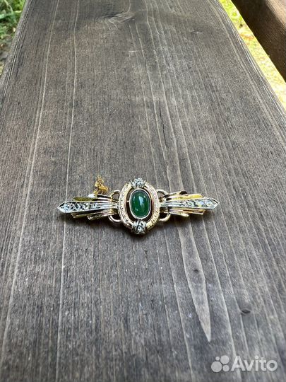 Золотая брошь СССР антиквариат