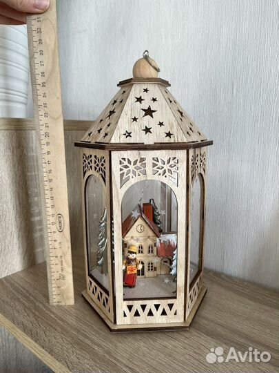 Рождественский фонарь с подсветкой