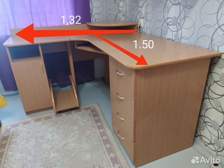 Угловой письменный стол бу