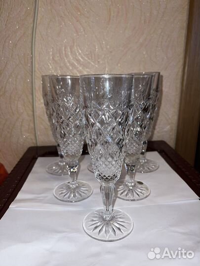 Хрустальные фужеры Чехия