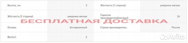 Матрас топпер